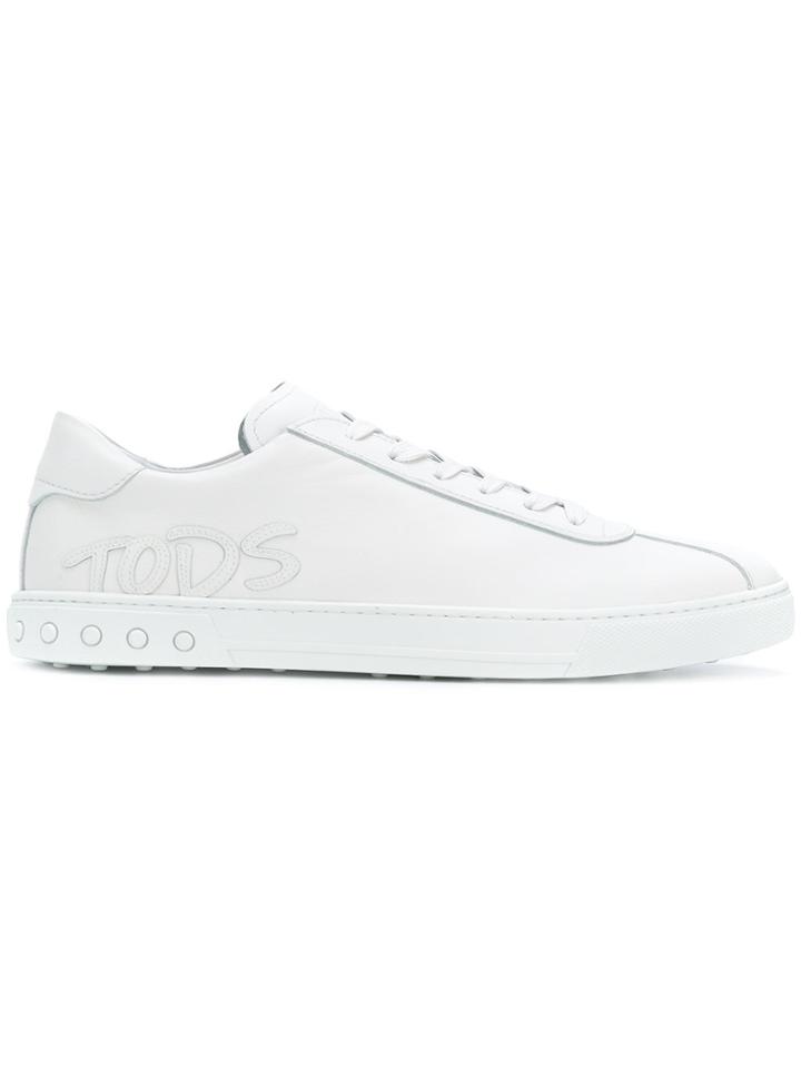 Tod's Logo-appliqué Lace-up Sneakers - White