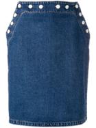 Msgm Sailor Denim Skirt - Blue