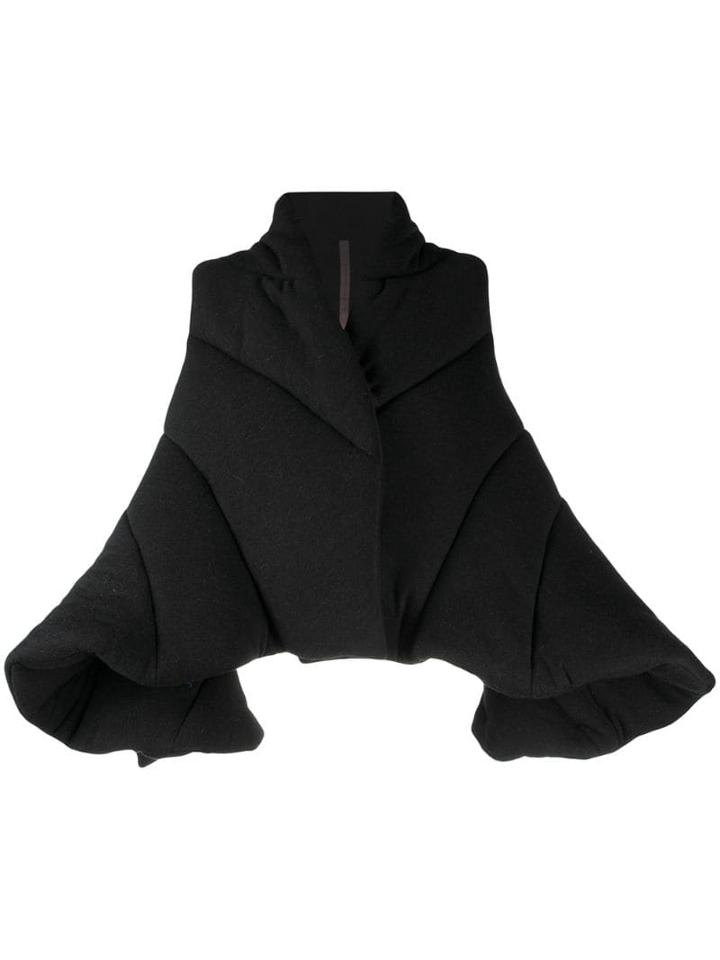 Rick Owens Lilies Colour Block Padded Jacket - Black