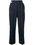 Incotex Pinstriped Trousers - Blue