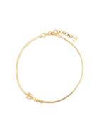 Christian Dior Pre-owned 1990s Dior Lettering Choker - Gold