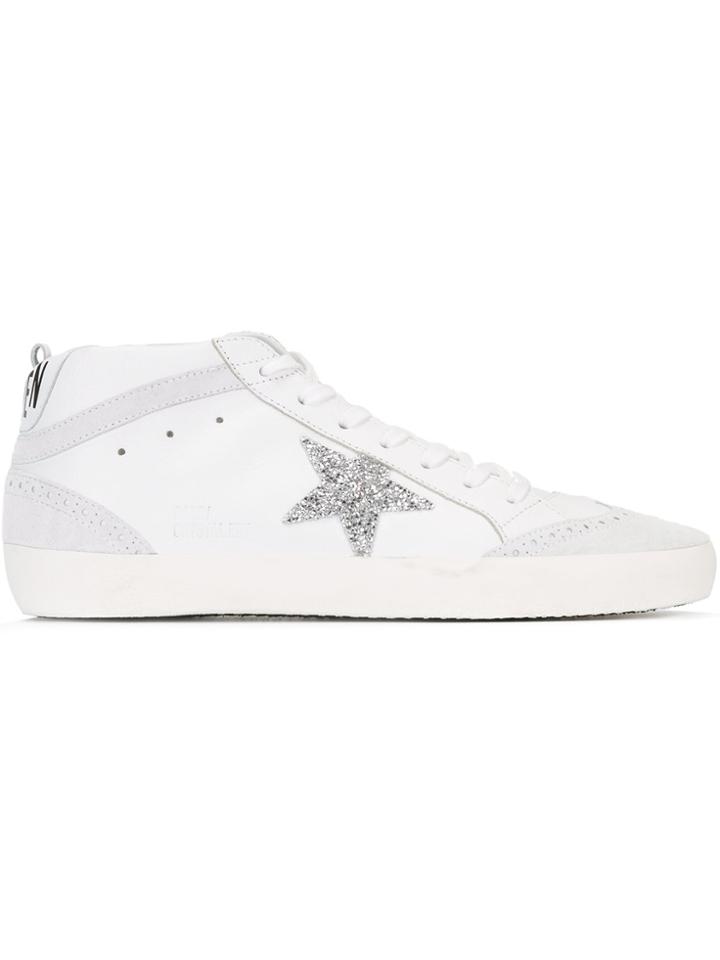 Golden Goose Deluxe Brand Mid Star Sneakers - White