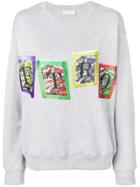 Etro Comic Strip Logo Print Jumper - Grey