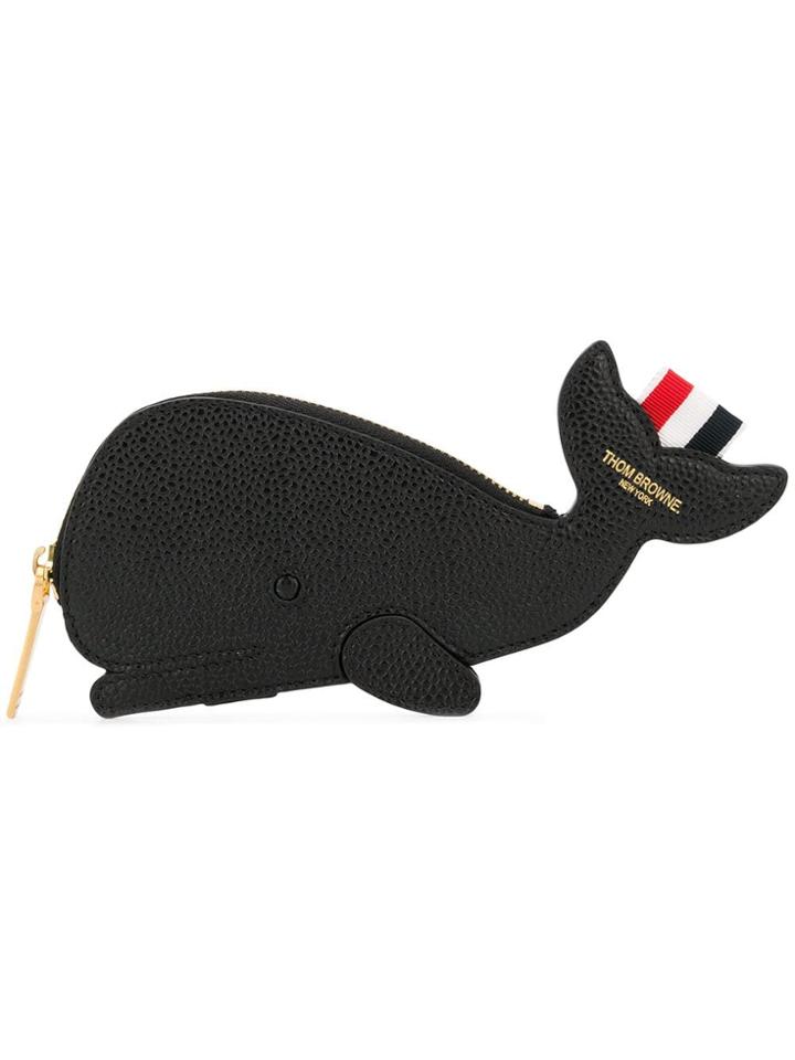 Thom Browne Pebbled Whale Belt Purse - Black