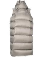 Rick Owens - Liner Padded Coat - Women - Feather Down/polyamide - 42, Grey, Feather Down/polyamide
