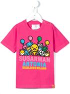 Sugarman Kids Animal Parade Print T-shirt, Boy's, Size: 7 Yrs, Pink/purple