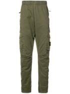 Stone Island Elasticated Waist Tapered Trousers - Green