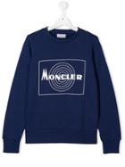Moncler Kids Logo Print Sweatshirt - Purple