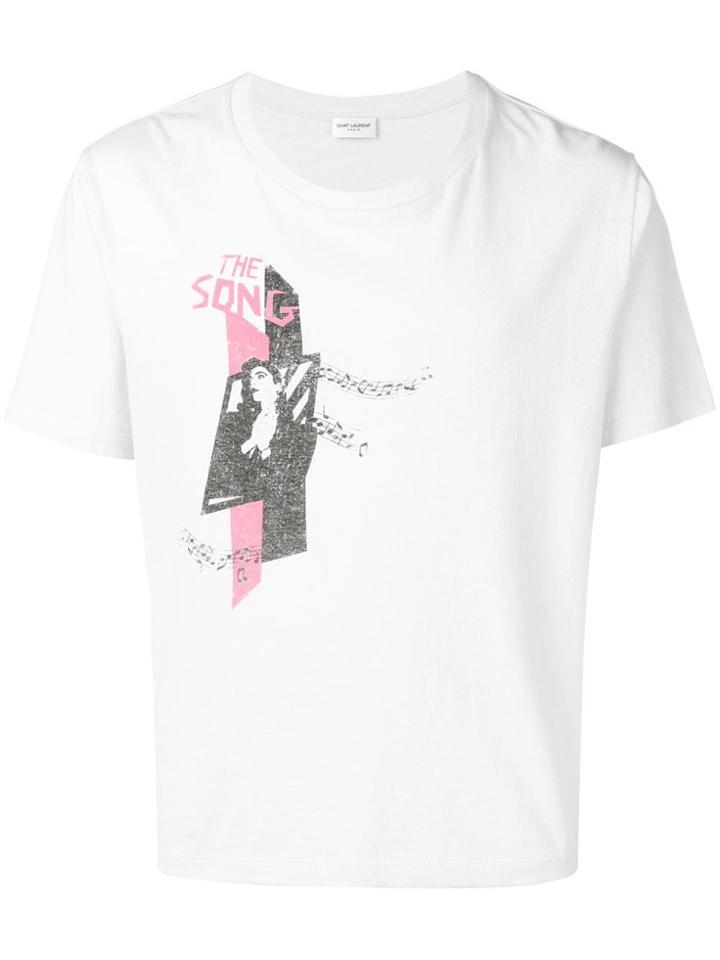 Saint Laurent The Song T-shirt - White
