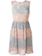 Red Valentino Floral Macramé Dress - Pink & Purple