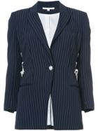 Veronica Beard Taylor Lace-up Blazer - Blue