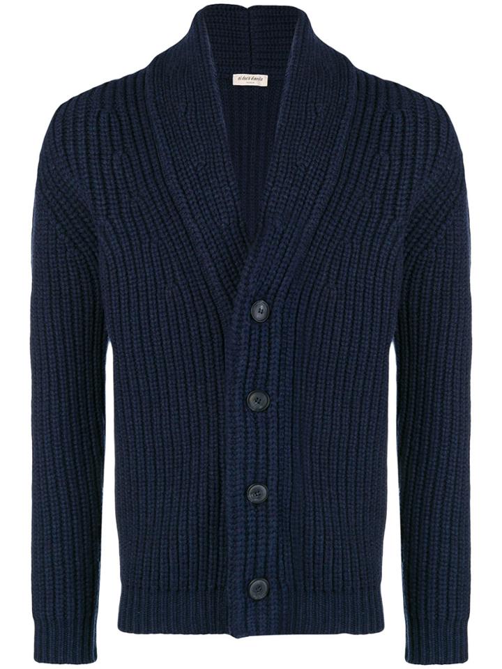 Al Duca D'aosta 1902 Ribbed Knit Cardigan - Blue