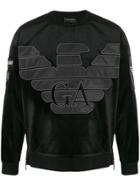 Giorgio Armani Logo Print Sweatshirt - Black