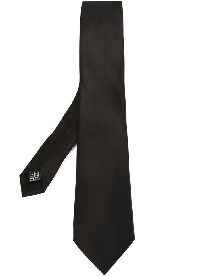 Fashion Clinic Timeless Silk Tie - Black