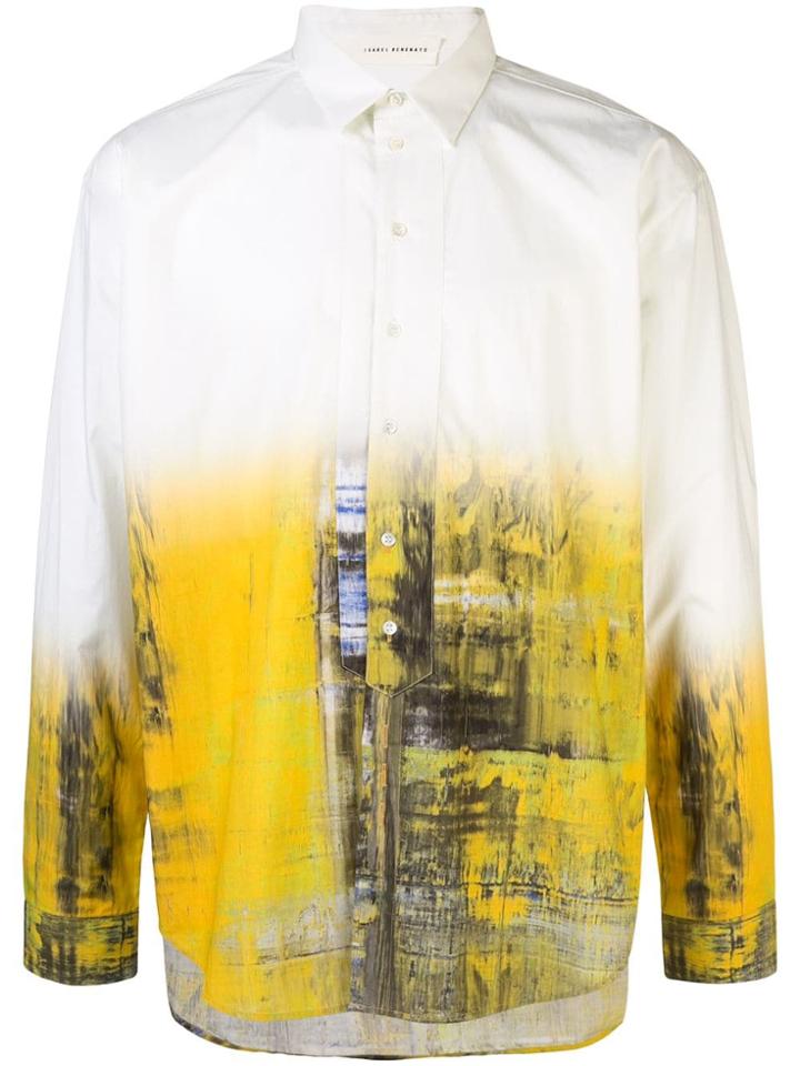 Isabel Benenato Two-tone Shirt - Yellow