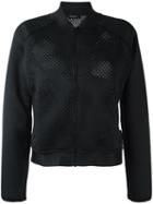 Reebok Perforated Detailing Jacket, Women's, Size: Small, Black, Polyester/spandex/elastane