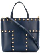 Tory Burch Block-t Stud Mini Tote - Blue