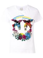 Pinko Embellished Floral Print T-shirt - White