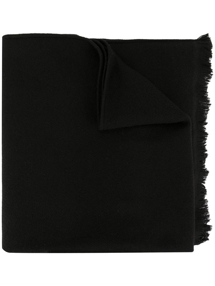 Giorgio Armani Woven Jacquard Scarf - Black