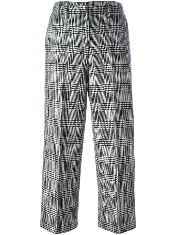 Edun Houndstooth Pattern Cropped Trousers