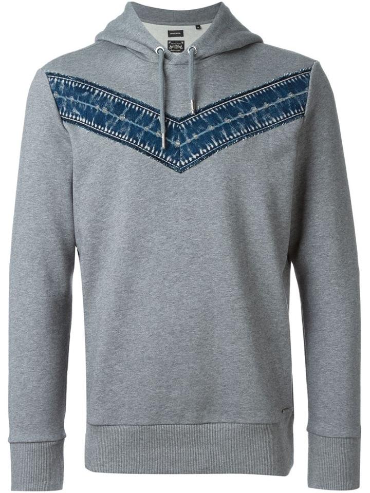 Diesel Denim Detail Hoodie