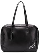 Prada Large Top Handles Tote - Black