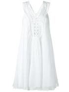 Tufi Duek Lace Inserts Dress - White