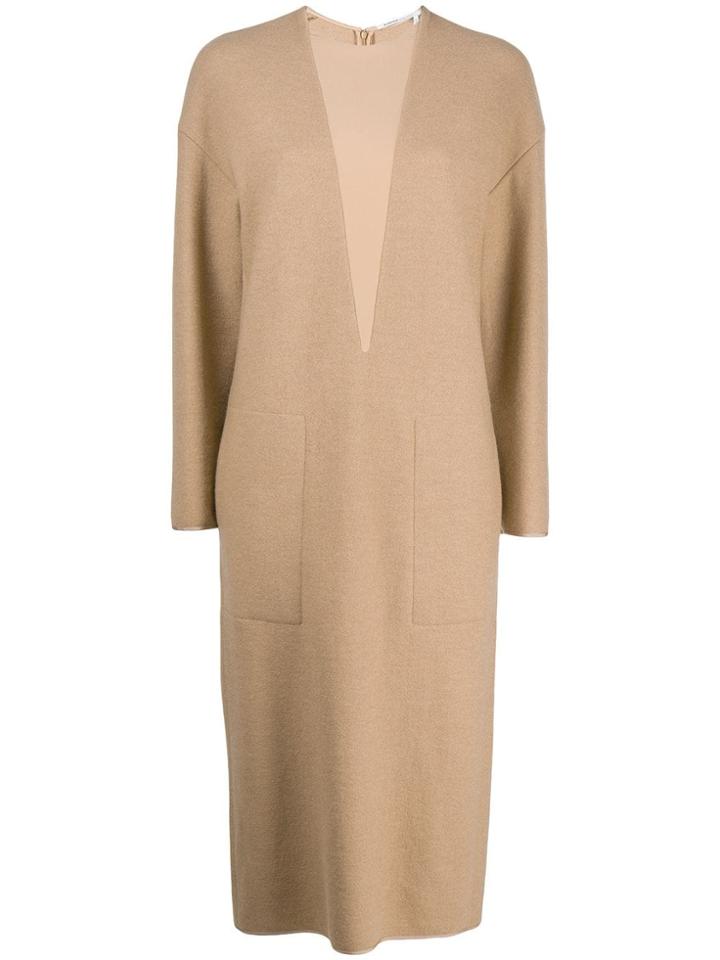Agnona Oversized Knitted Dress - Brown