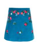 Vivetta Floral Embroidered A-line Skirt