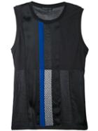 Barbara Bui - Fish Net Tank - Women - Cotton/silk - Xs, Black, Cotton/silk