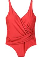 Lygia & Nanny Draped Swimsuit, Women's, Size: 46, Red, Polyamide/spandex/elastane