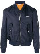 Valentino Zipped Bomber Jacket - Blue