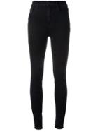 J Brand High Rise Skinny Jeans, Women's, Size: 27, Black, Cotton/polyester/spandex/elastane