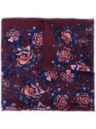 Burberry Floral Print Scarf, Women's, Pink/purple, Silk