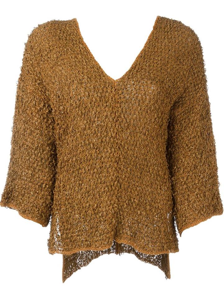 Alberta Ferretti V-neck Knit Top