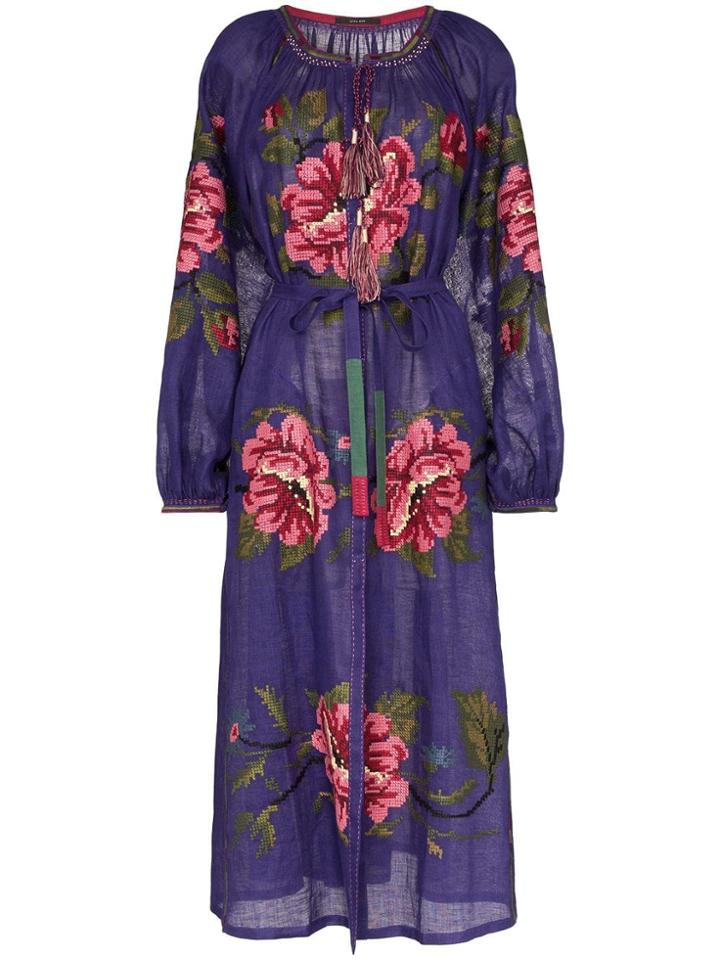 Vita Kin Gypsy Queen Linen Maxi Dress - Purple