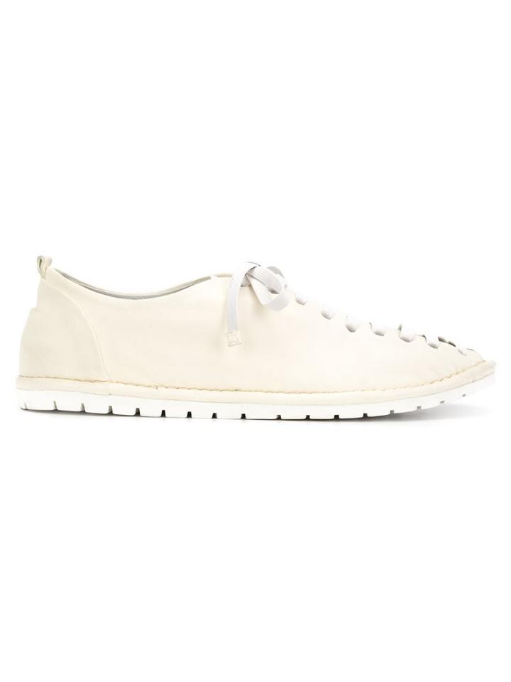 Marsèll Rubber Sole Lace-up Shoes, Women's, Size: 36, White, Leather/rubber