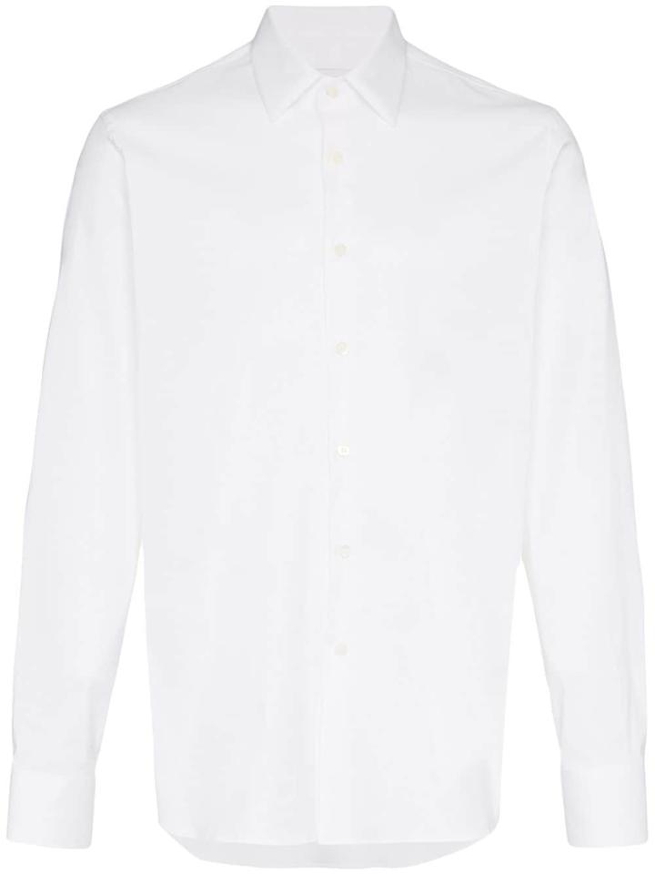 Prada Poplin Stretch Shirt - White
