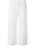 Alisso Cropped Trousers - Women - Viscose/linen/flax - 44, White, Viscose/linen/flax, 's Max Mara