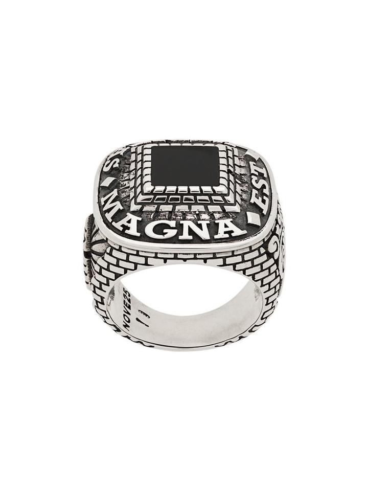 Nove25 Masonic Celebration Ring - Silver