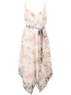 L'agence Snake Print Camisole Dress - Pink & Purple