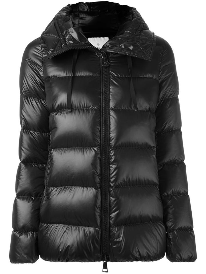 Moncler 'serinde' Padded Jacket, Women's, Size: 1, Black, Feather Down/polyamide/feather