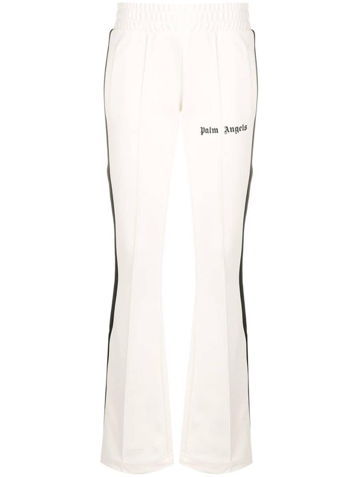 Palm Angels Flared Track Trousers - White