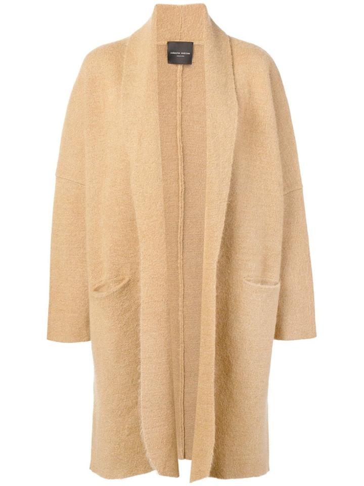 Roberto Collina Loose Cardi-coat - Neutrals