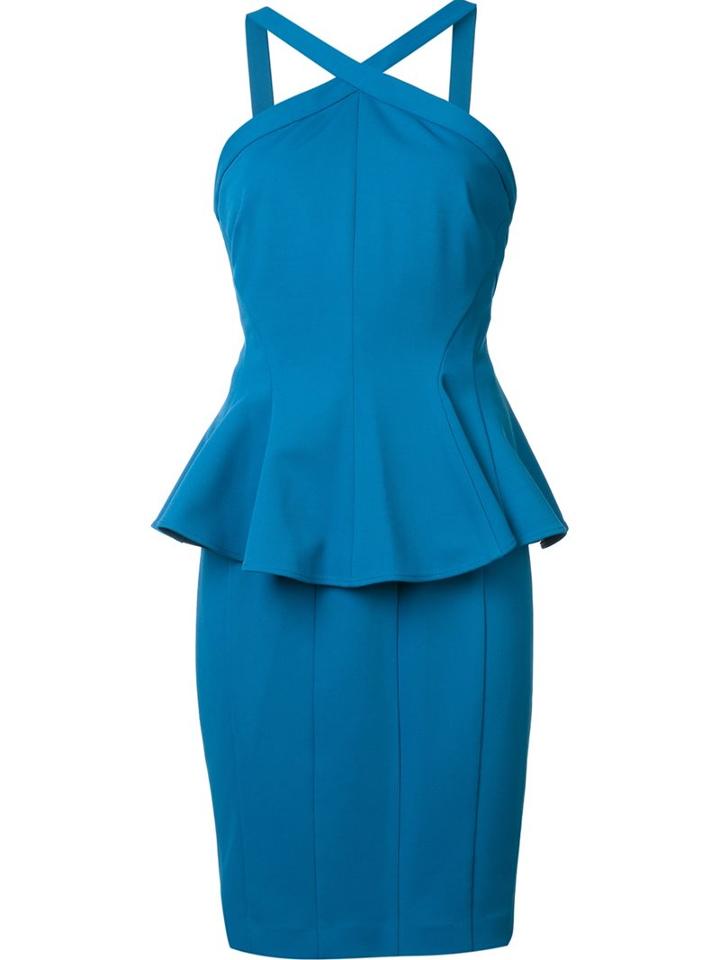 Zac Zac Posen 'adelaide' Dress, Women's, Size: 10, Blue, Polyester/spandex/elastane