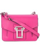 Proenza Schouler Compact Leather Shoulder Bag - Pink & Purple