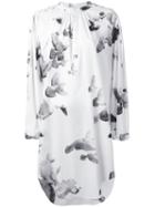 A.f.vandevorst - Embroidered Shirt Dress - Women - Silk/lyocell - 36, White, Silk/lyocell