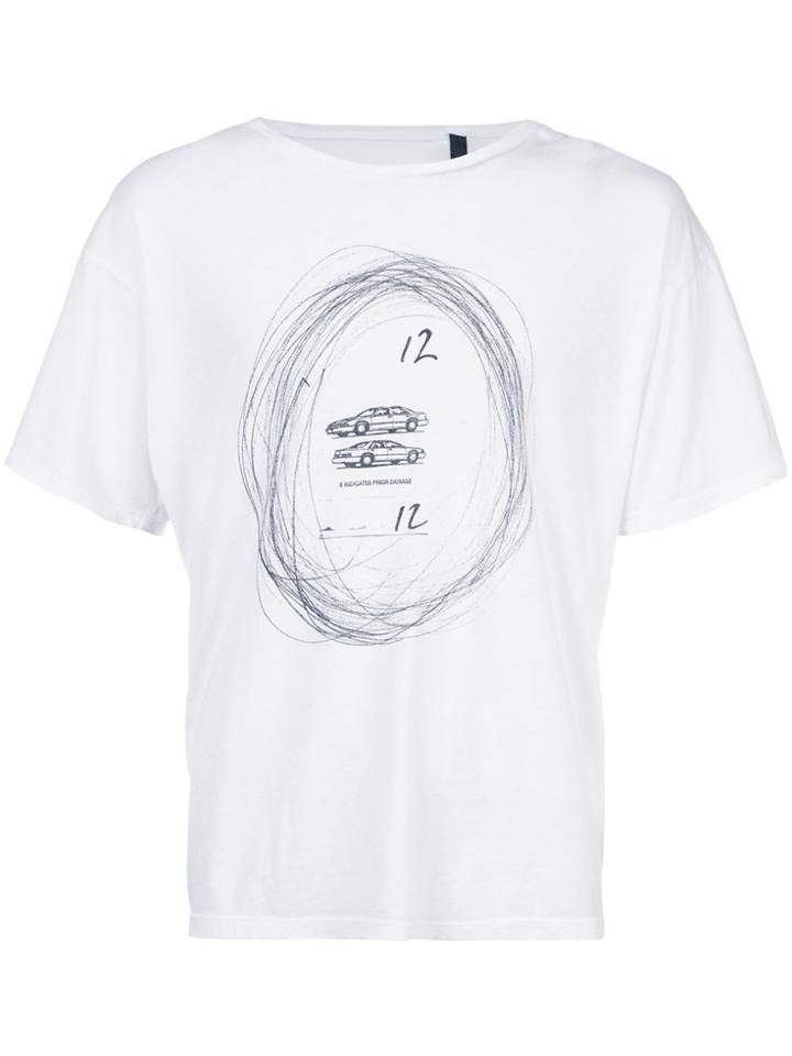 Enfants Riches Déprimés Car Print T-shirt - White