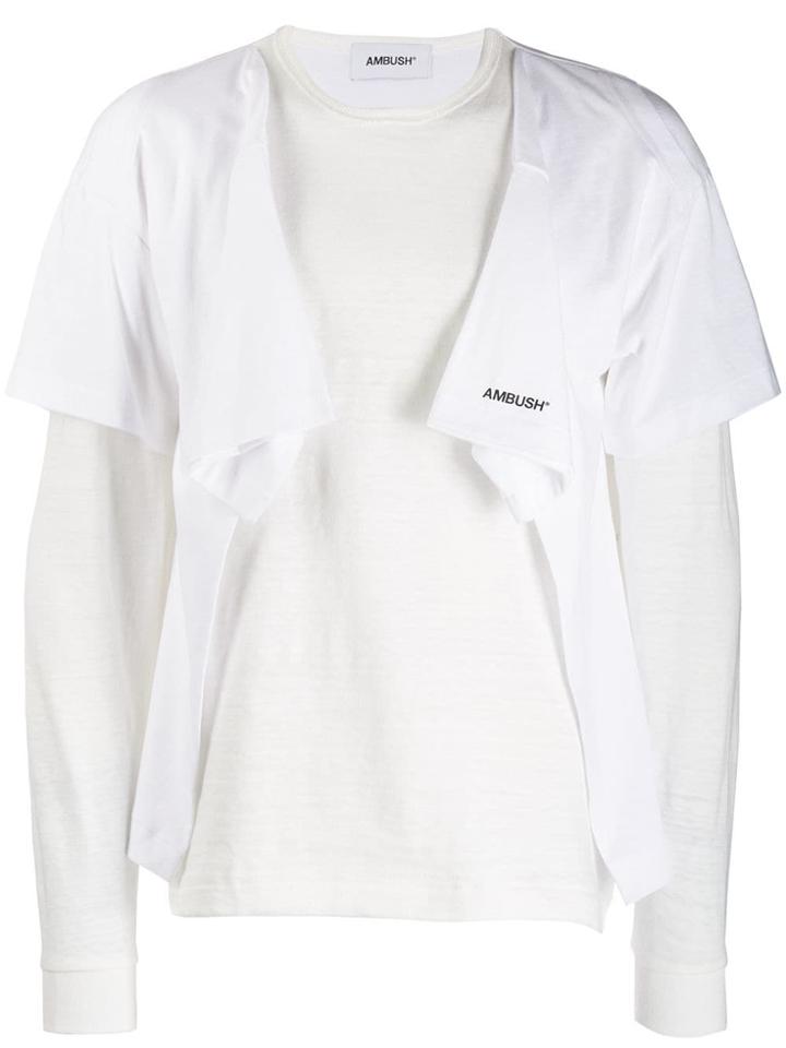 Ambush Panelled T-shirt - White