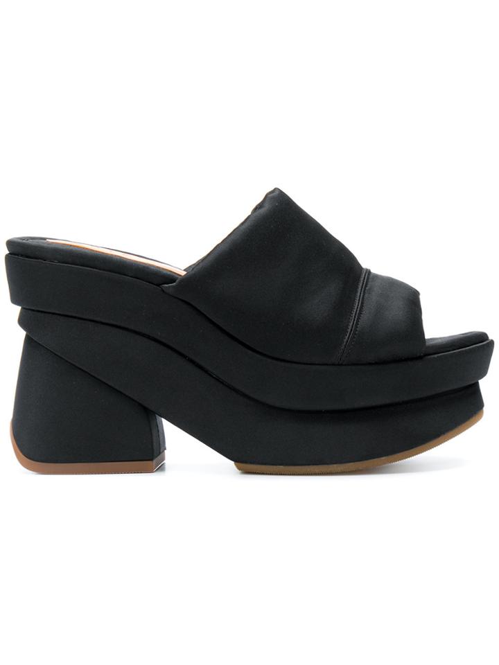 Chie Mihara Vroska Platform Heeled Sandals - Black